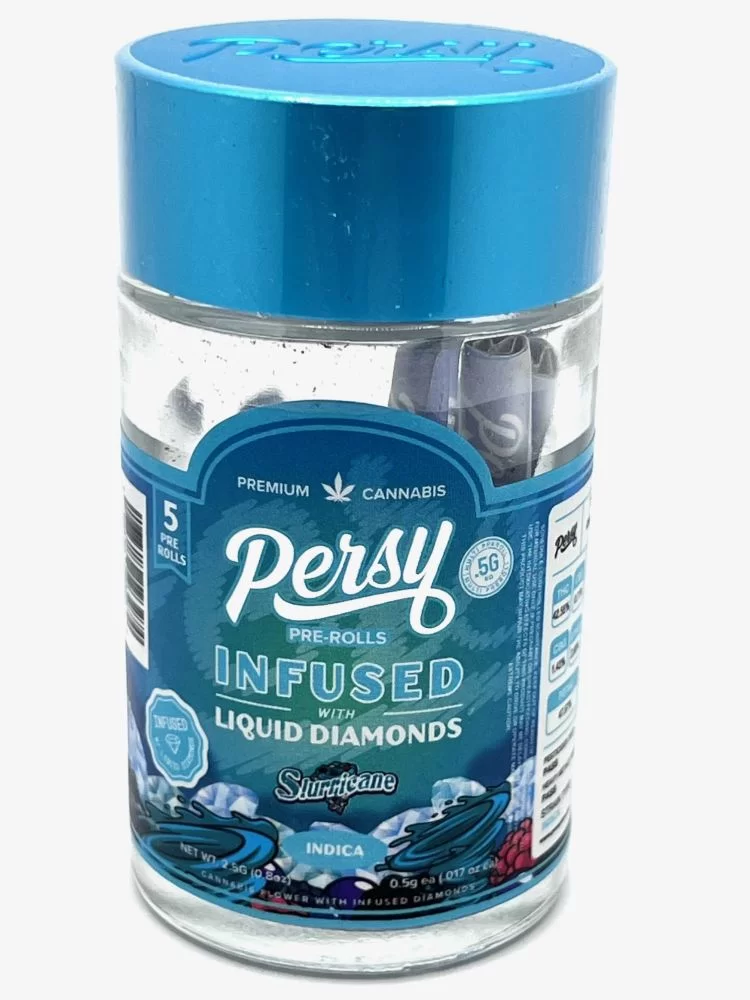 Slurricane Percy Liquid Diamond Infused Pre-Rolls (Collectible Jar)